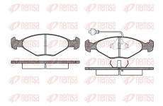 Sada brzdových destiček, kotoučová brzda KAWE 0124 02