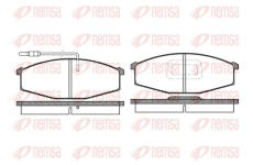 Sada brzdových destiček, kotoučová brzda KAWE 0129 02