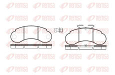 Sada brzdových destiček, kotoučová brzda KAWE 0142 20