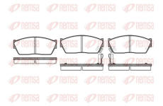 Sada brzdových destiček, kotoučová brzda KAWE 0147 02