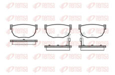 Sada brzdových destiček, kotoučová brzda KAWE 0151 02