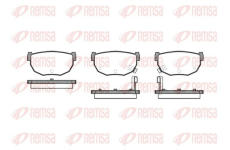 Sada brzdových destiček, kotoučová brzda KAWE 0151 22