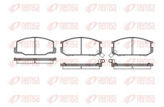 Sada brzdových destiček, kotoučová brzda KAWE 0152 12