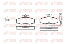 Sada brzdových destiček, kotoučová brzda KAWE 0154 02