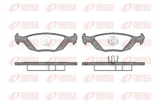 Sada brzdových destiček, kotoučová brzda KAWE 0155 20