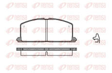 Sada brzdových destiček, kotoučová brzda KAWE 0167 04