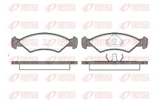 Sada brzdových destiček, kotoučová brzda KAWE 0168 00