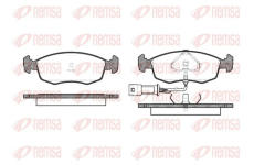 Sada brzdových destiček, kotoučová brzda KAWE 0172 02