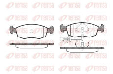 Sada brzdových destiček, kotoučová brzda KAWE 0172 22