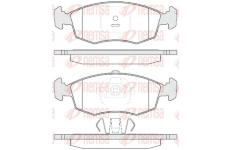 Sada brzdových destiček, kotoučová brzda KAWE 0172 35