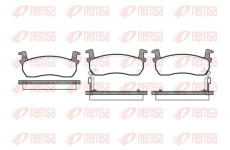 Sada brzdových destiček, kotoučová brzda KAWE 0174 02