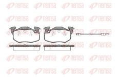 Sada brzdových destiček, kotoučová brzda KAWE 0192 01