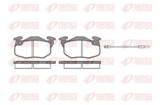 Sada brzdových destiček, kotoučová brzda KAWE 0192 12