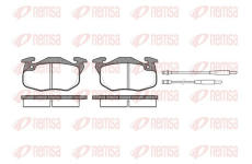 Sada brzdových destiček, kotoučová brzda KAWE 0192 34