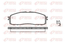 Sada brzdových destiček, kotoučová brzda KAWE 0199 34