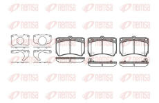 Sada brzdových destiček, kotoučová brzda KAWE 0212 32