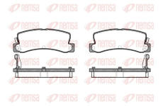 Sada brzdových destiček, kotoučová brzda KAWE 0214 04