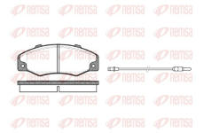 Sada brzdových destiček, kotoučová brzda KAWE 0220 02