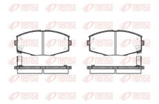 Sada brzdových destiček, kotoučová brzda KAWE 0225 04