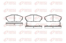 Sada brzdových destiček, kotoučová brzda KAWE 0237 02