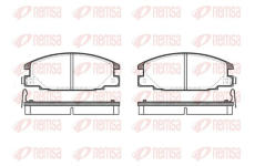 Sada brzdových destiček, kotoučová brzda KAWE 0238 14