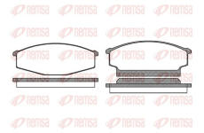 Sada brzdových destiček, kotoučová brzda KAWE 0256 00