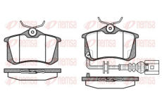 Sada brzdových destiček, kotoučová brzda KAWE 0263 41