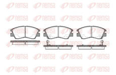 Sada brzdových destiček, kotoučová brzda KAWE 0275 02
