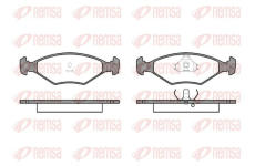 Sada brzdových destiček, kotoučová brzda KAWE 0281 00