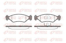 Sada brzdových destiček, kotoučová brzda KAWE 0285 10