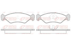 Sada brzdových destiček, kotoučová brzda KAWE 0285 15