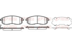 Sada brzdových destiček, kotoučová brzda KAWE 0293 11