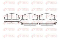 Sada brzdových destiček, kotoučová brzda KAWE 0306 22