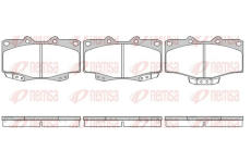 Sada brzdových destiček, kotoučová brzda KAWE 0315 04