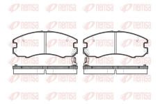 Sada brzdových destiček, kotoučová brzda KAWE 0316 04
