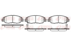 Sada brzdových destiček, kotoučová brzda KAWE 0324 12