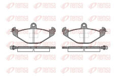 Sada brzdových destiček, kotoučová brzda KAWE 0345 10