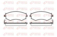 Sada brzdových destiček, kotoučová brzda KAWE 0350 04