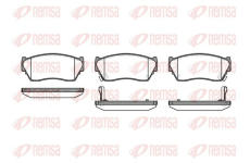 Sada brzdových destiček, kotoučová brzda KAWE 0364 02