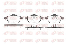 Sada brzdových destiček, kotoučová brzda KAWE 0390 10