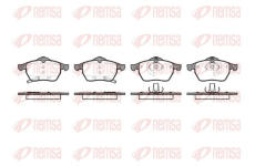 Sada brzdových destiček, kotoučová brzda KAWE 0390 32