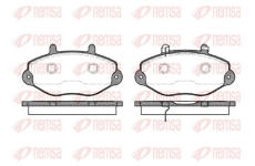 Sada brzdových destiček, kotoučová brzda KAWE 0392 02