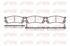 Sada brzdových destiček, kotoučová brzda KAWE 0399 12