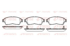 Sada brzdových destiček, kotoučová brzda KAWE 0402 02