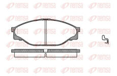 Sada brzdových destiček, kotoučová brzda KAWE 0412 20
