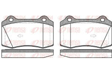 Sada brzdových destiček, kotoučová brzda KAWE 0434 55