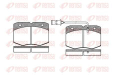 Sada brzdových destiček, kotoučová brzda KAWE 0435 02