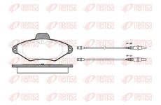 Sada brzdových destiček, kotoučová brzda KAWE 0438 04