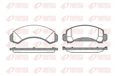 Sada brzdových destiček, kotoučová brzda KAWE 0454 00