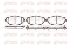 Sada brzdových destiček, kotoučová brzda KAWE 0456 02